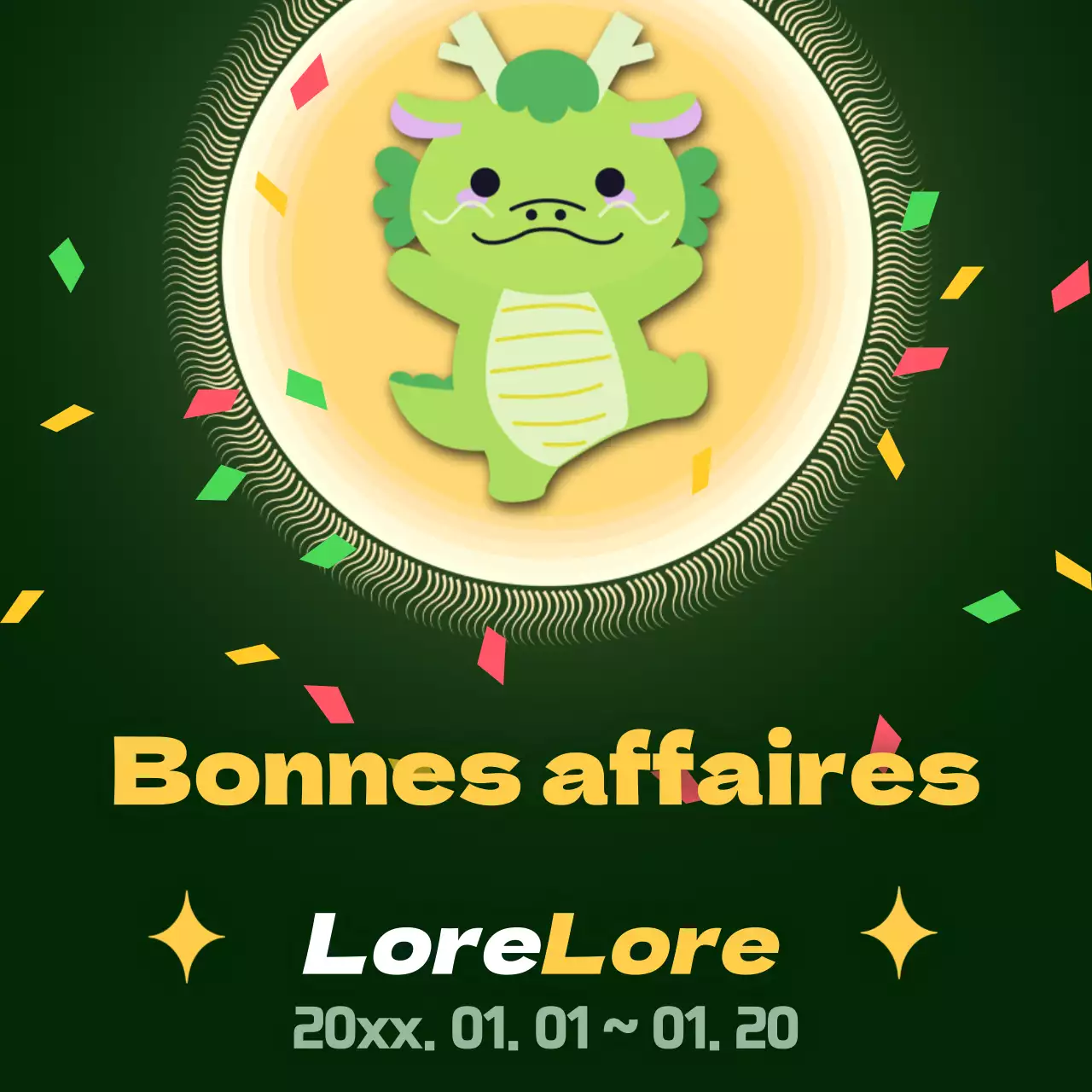 Promouvoir en vert et rouge