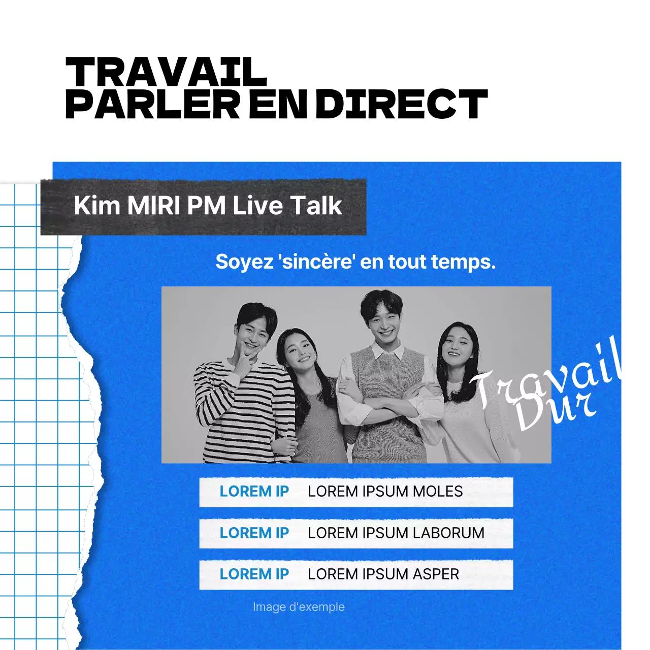 Promouvoir les concerts de la Marche orange et bleue