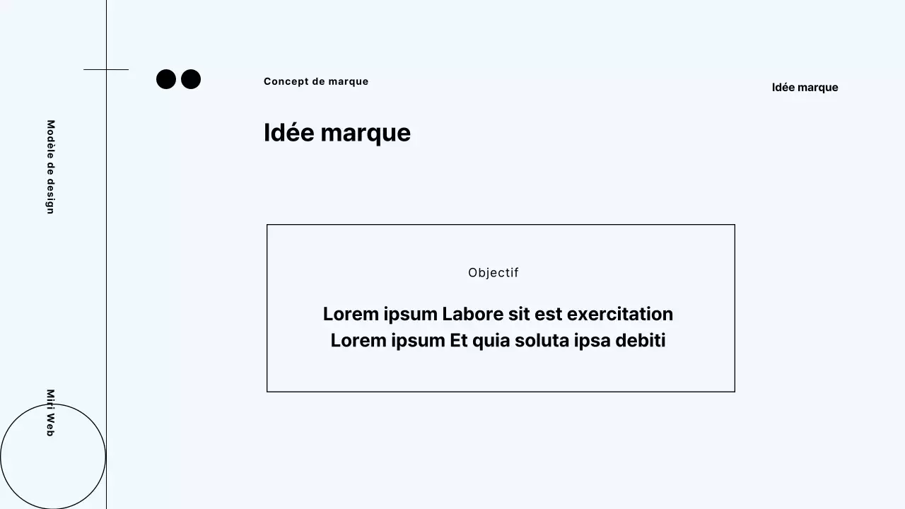 Proposition de processus de branding moderne de Neon