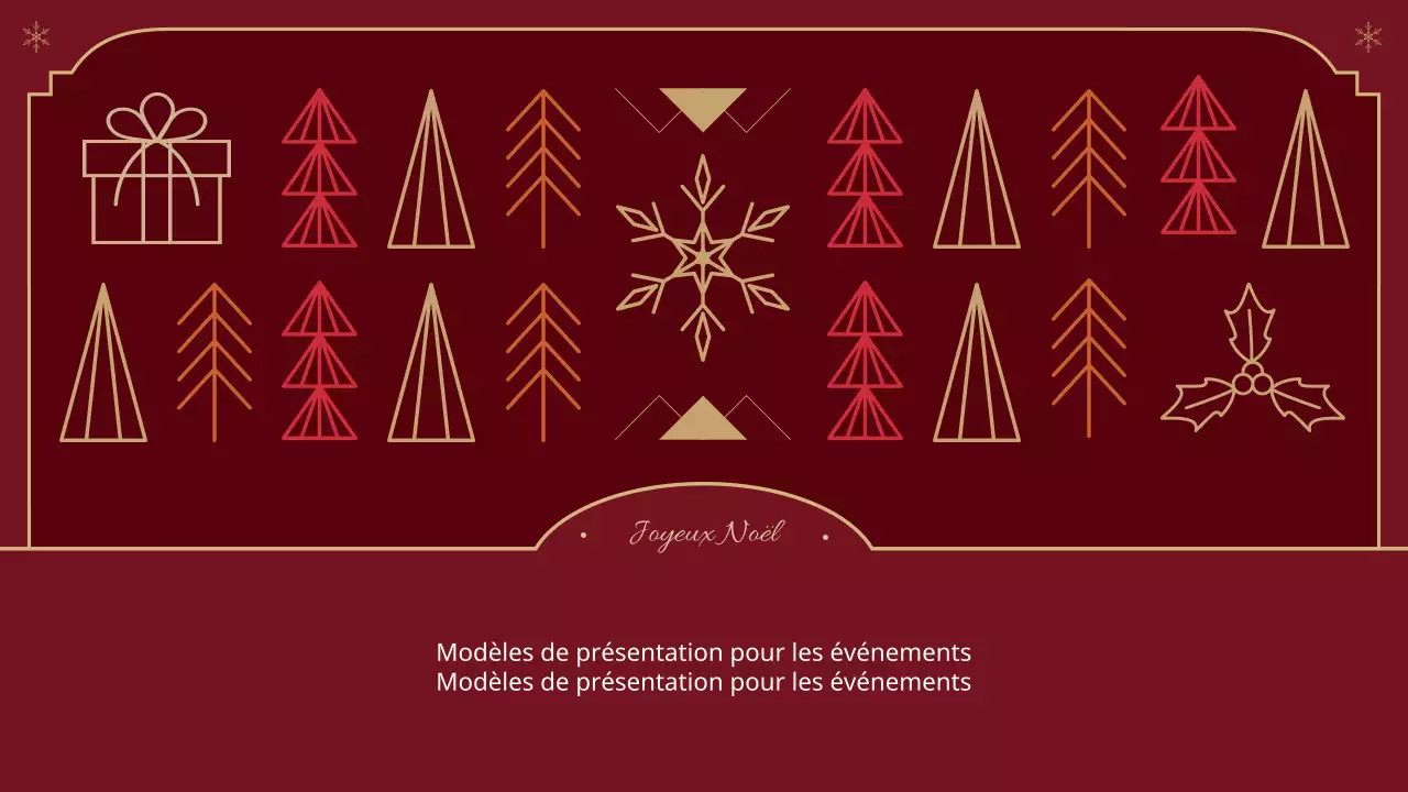 Un rapport de Noël classique en rouge et beige