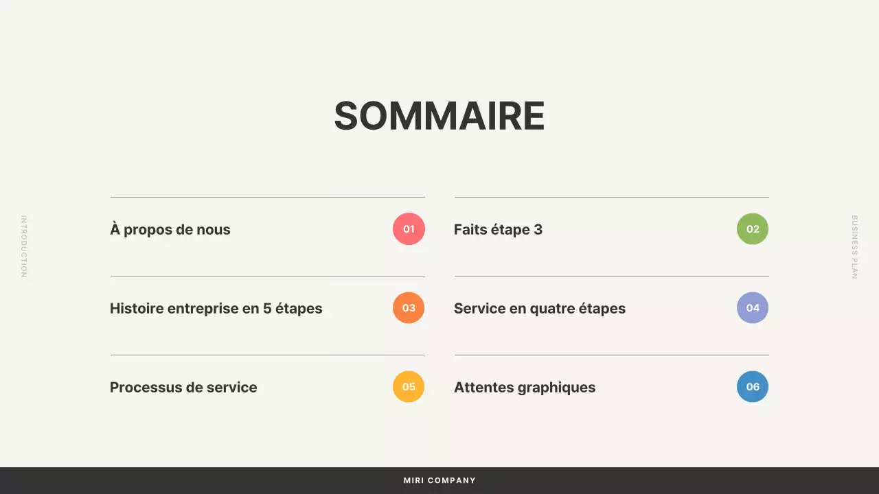 Plan d'affaires avec des formes simples en beige