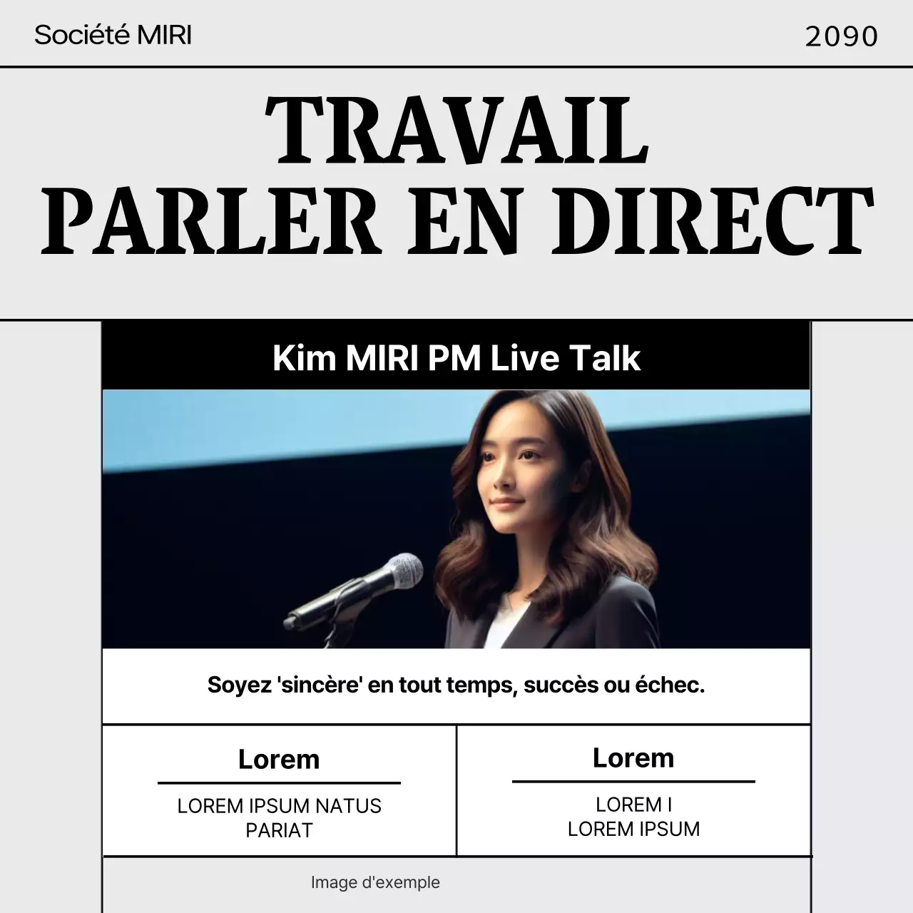 Promouvoir un simple concert de marche en jaune et noir