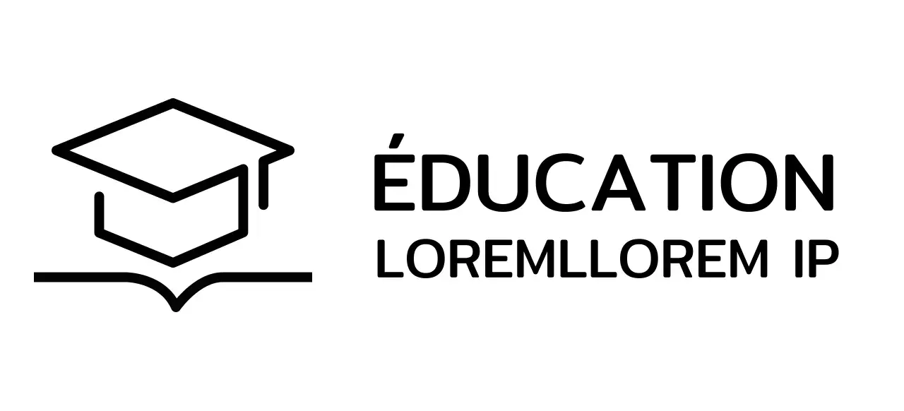 Apprentissage intelligent avec une casquette de bachelier et un logo d'illustration de livre