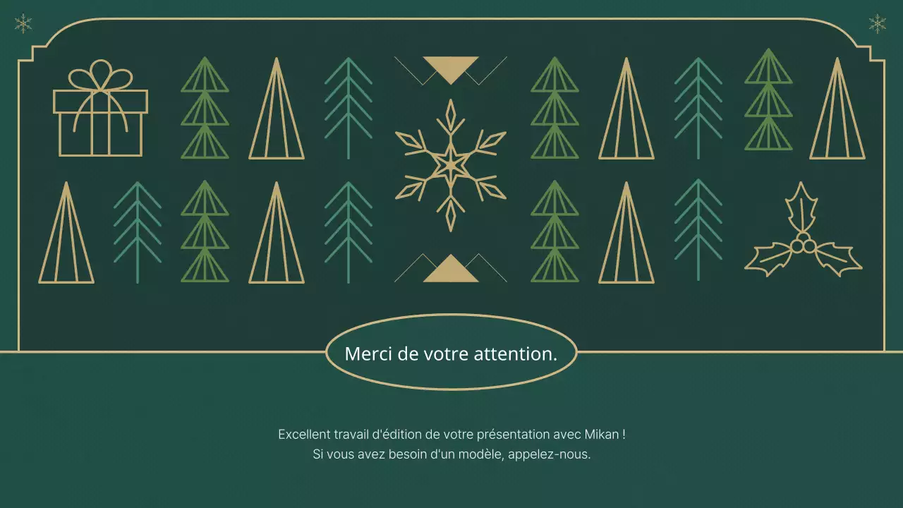 Un rapport de Noël classique en vert et beige