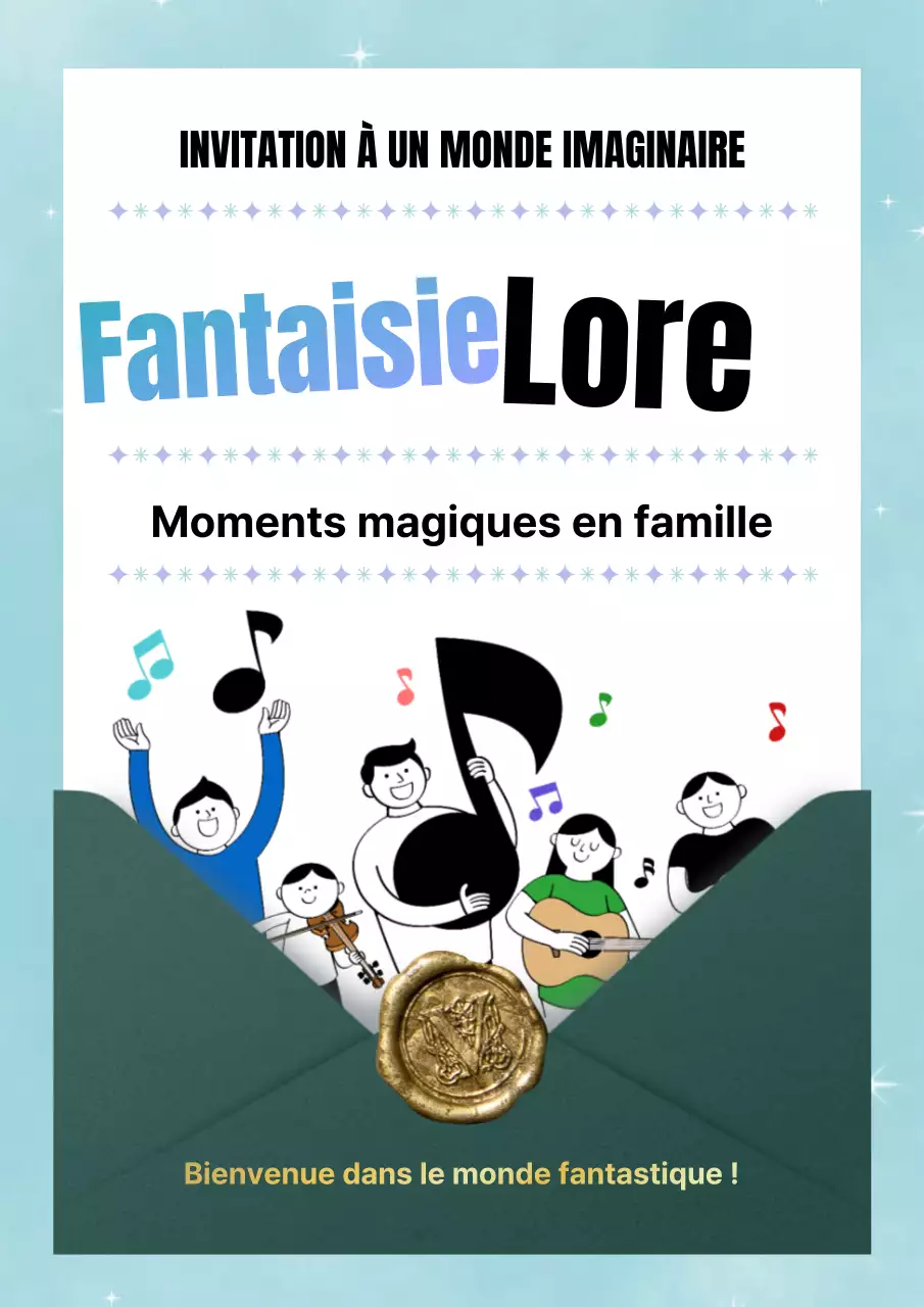 Promouvoir une jolie invitation en bleu clair et vert