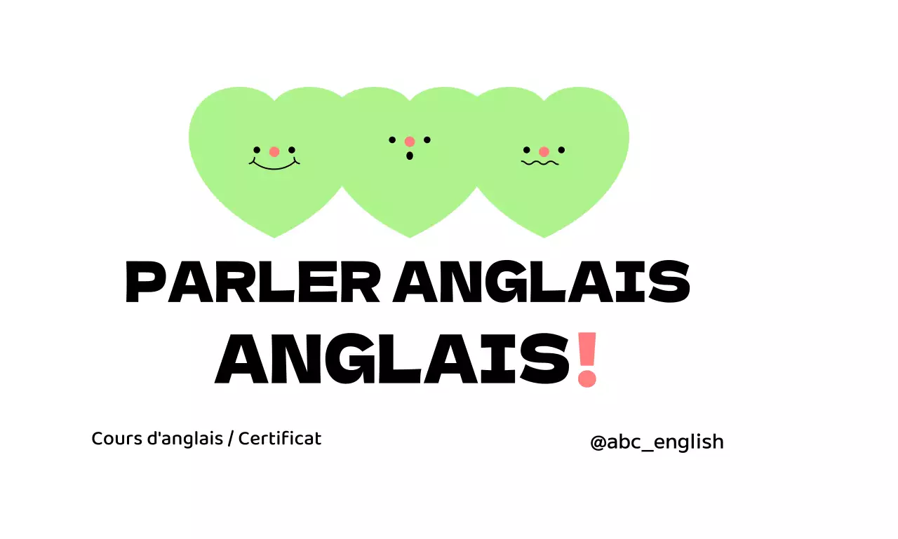 Promotion d'une école de langue anglaise avec diverses illustrations