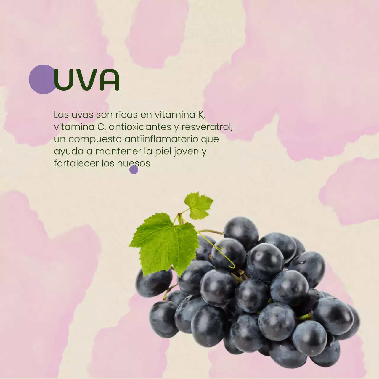 Anuncio minimalista de fruta de temporada en beige y naranja