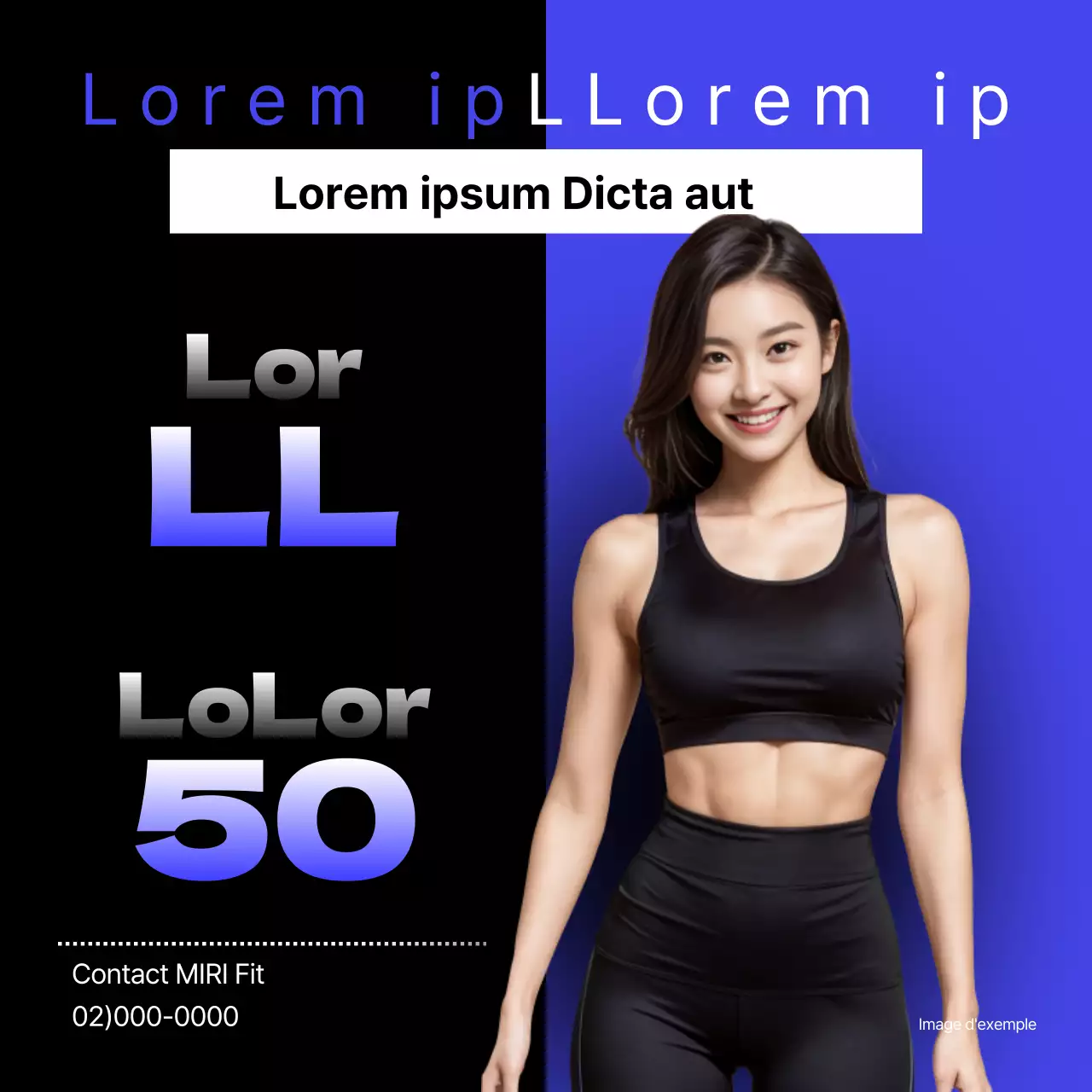 Promouvoir un PT simple en noir et bleu