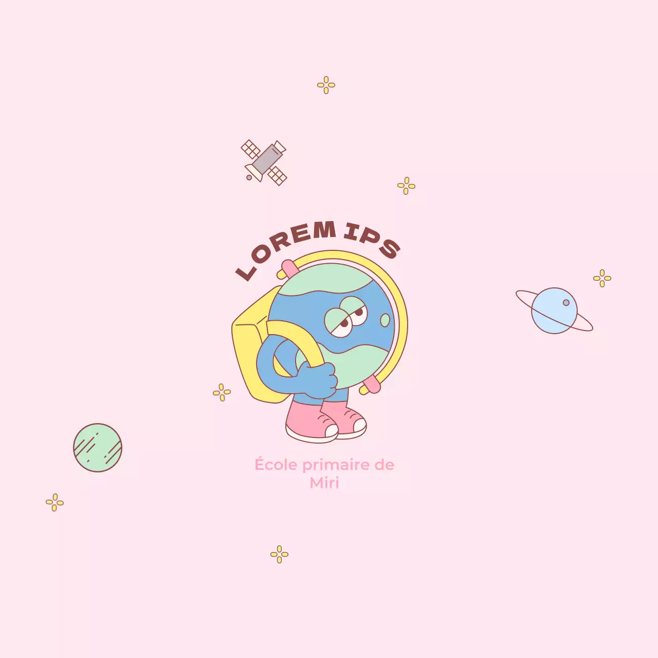 Souvenir de la fête de la science avec une jolie illustration de la Terre