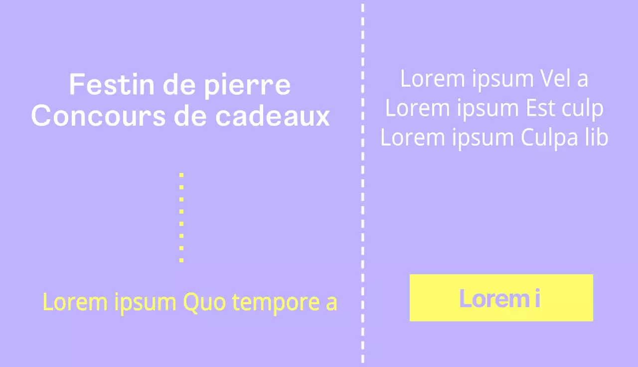 Un événement de baby shower violet et jaune, de type "clean ticket".