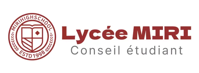 Logo de l'école secondaire sous la forme d'un symbole circulaire de l'éducation en bordeaux