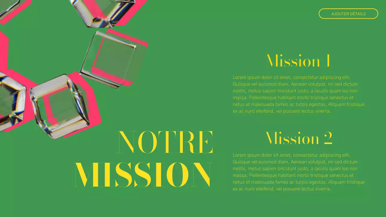 Rapport sur le profil des entreprises modernes vertes et roses