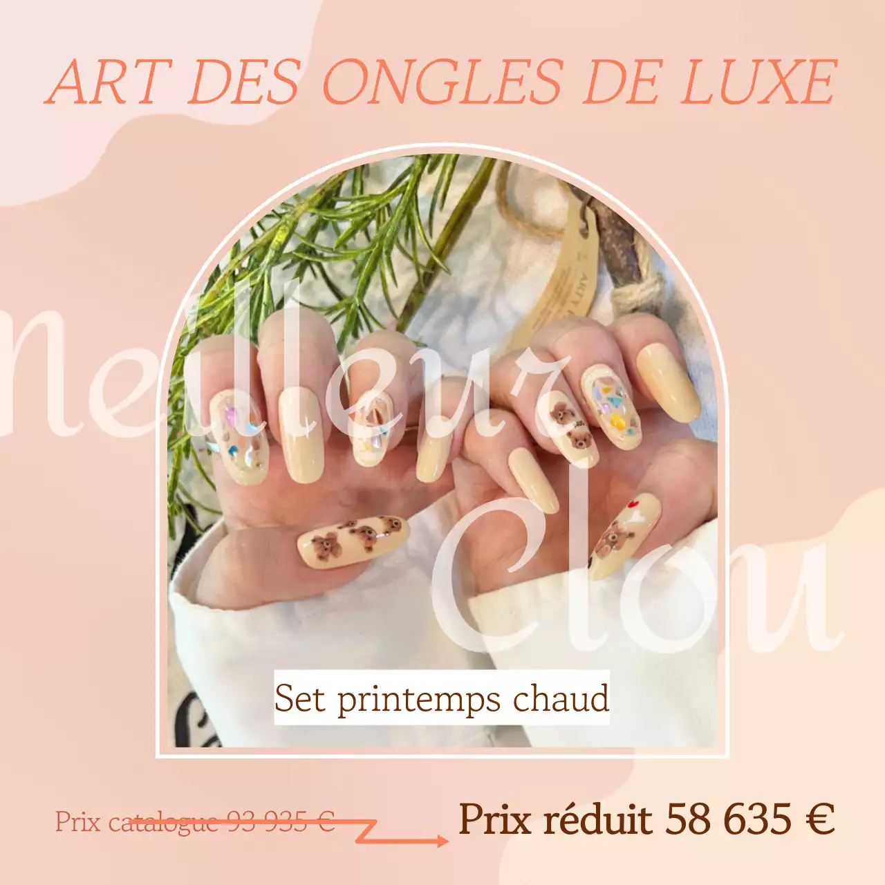 Promouvoir les meilleurs ongles du mois avec les tendances orange et beige