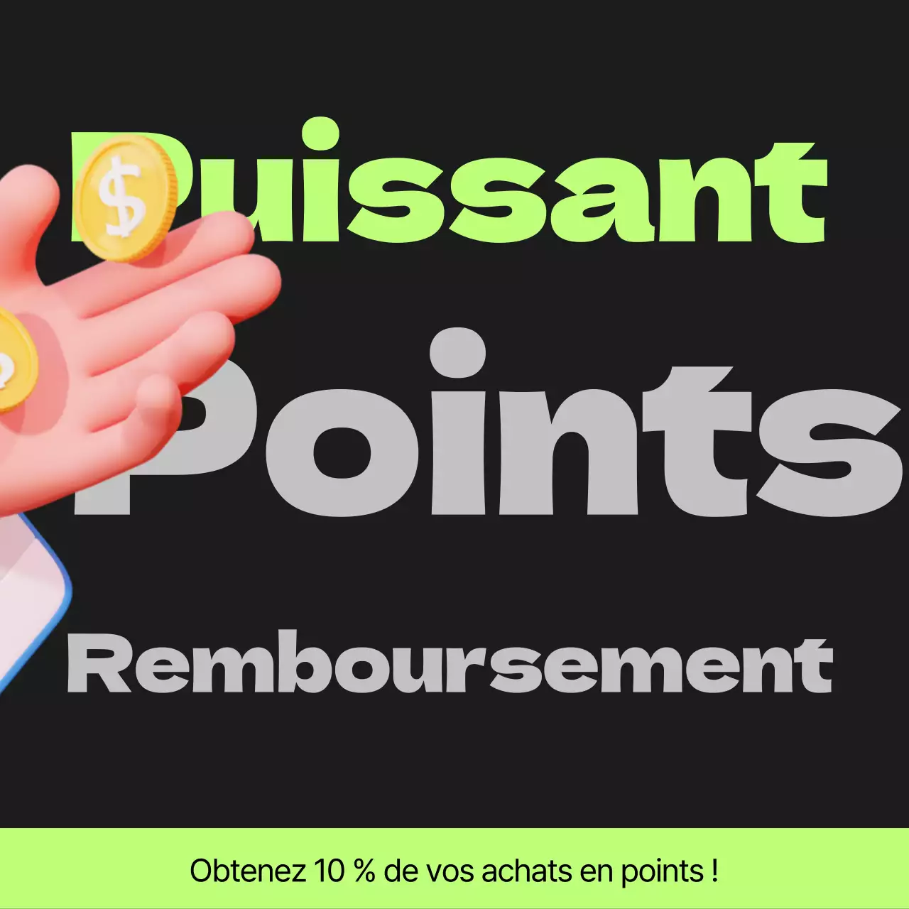 Poste de paiement des points Cyberpunk en noir et vert lime