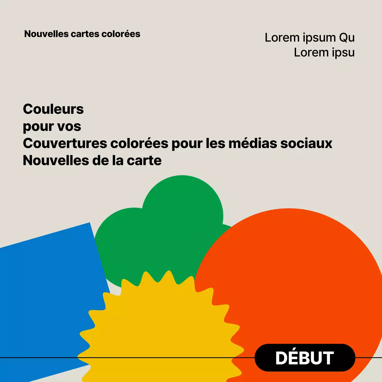 Modèle de lettre d'information irisée et moderne