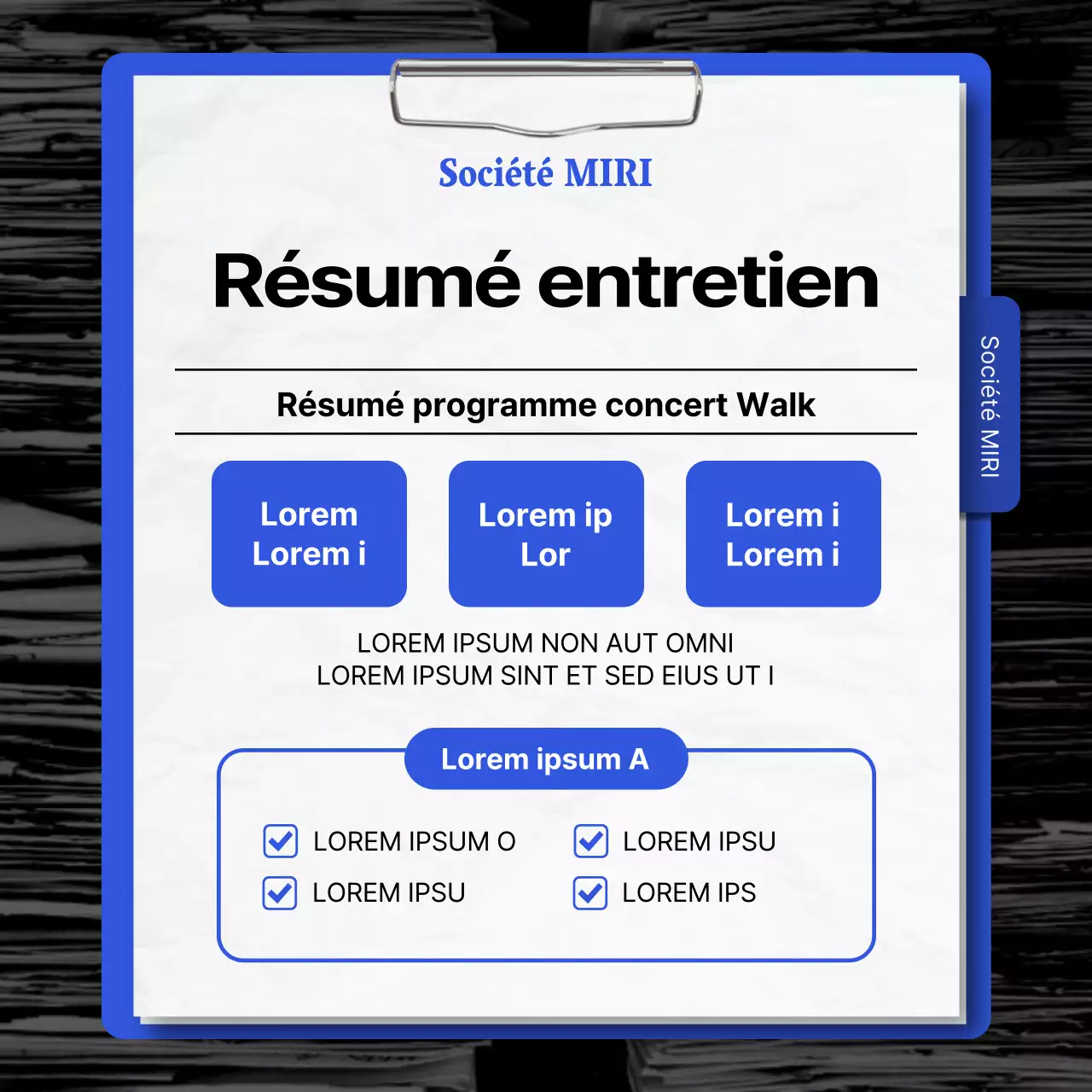 Promouvoir un simple concert rouge et bleu