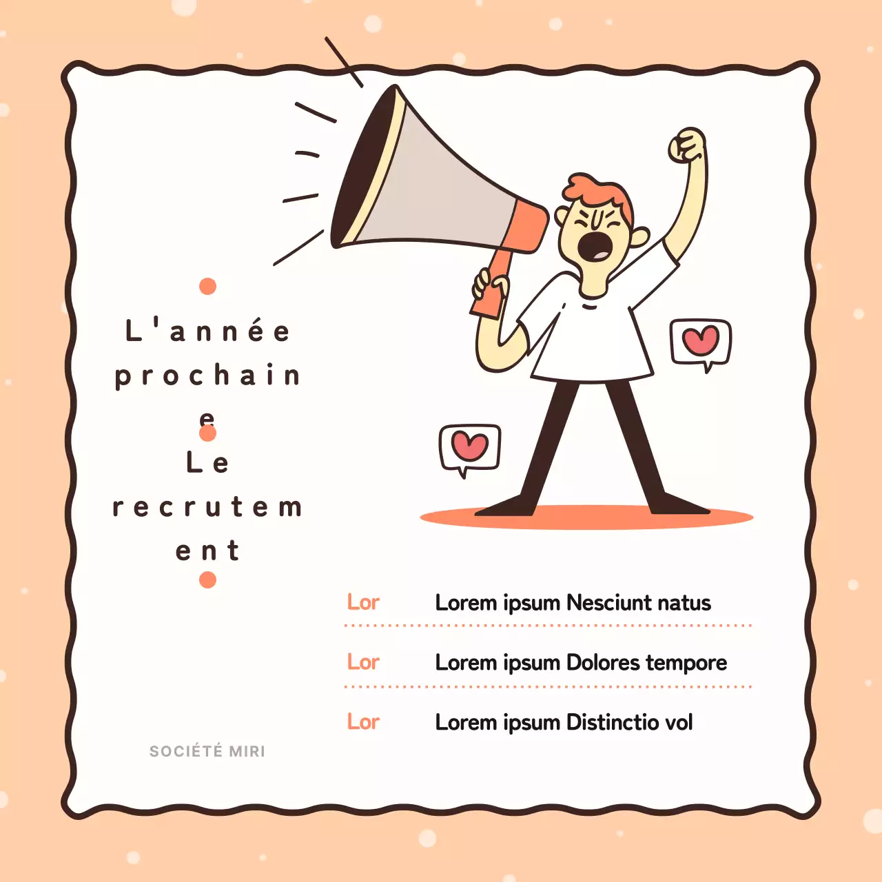 Promouvoir les bonnes actions de votre entreprise en orange et jaune