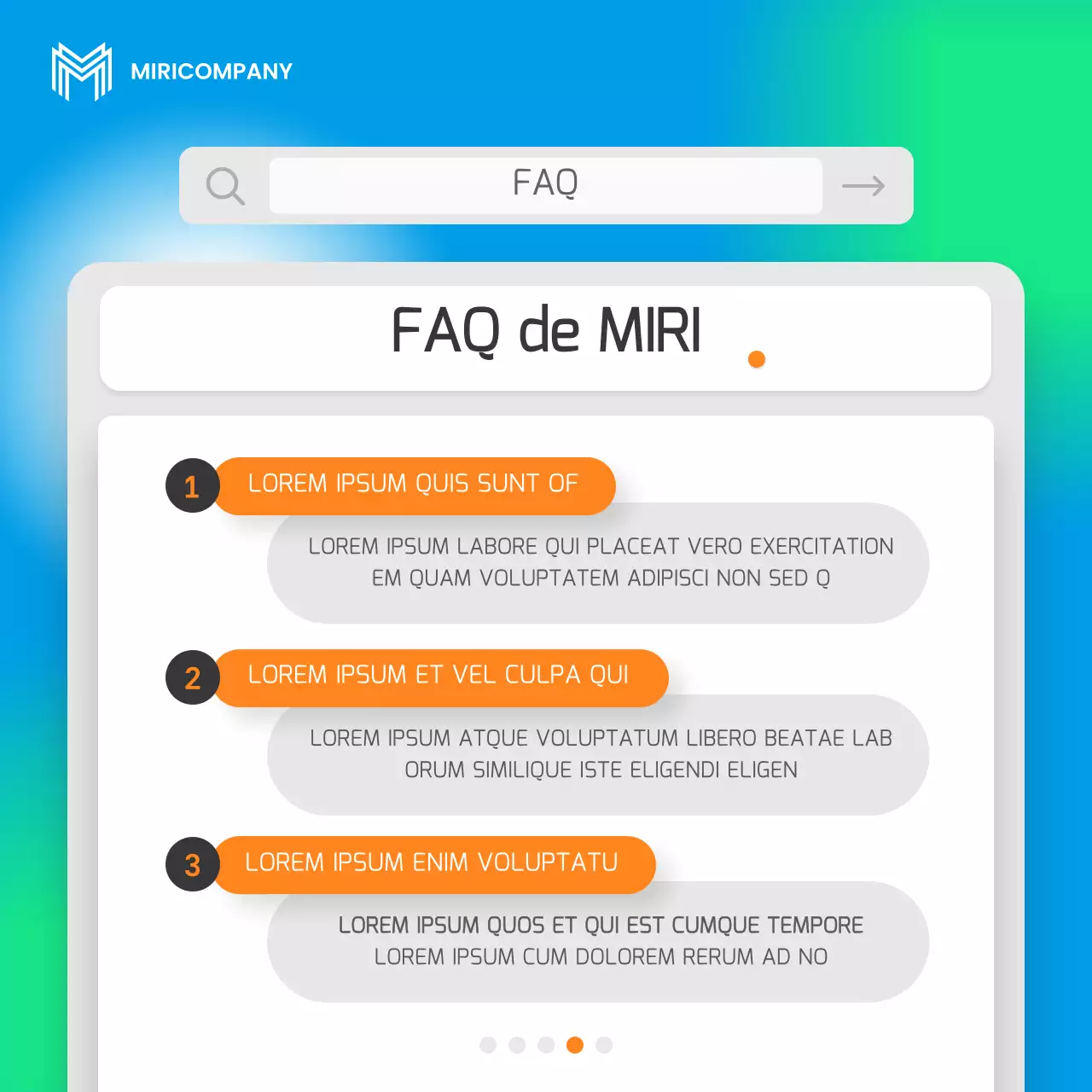 Un simple livre de présentation d'entreprise bleu et fluorescent