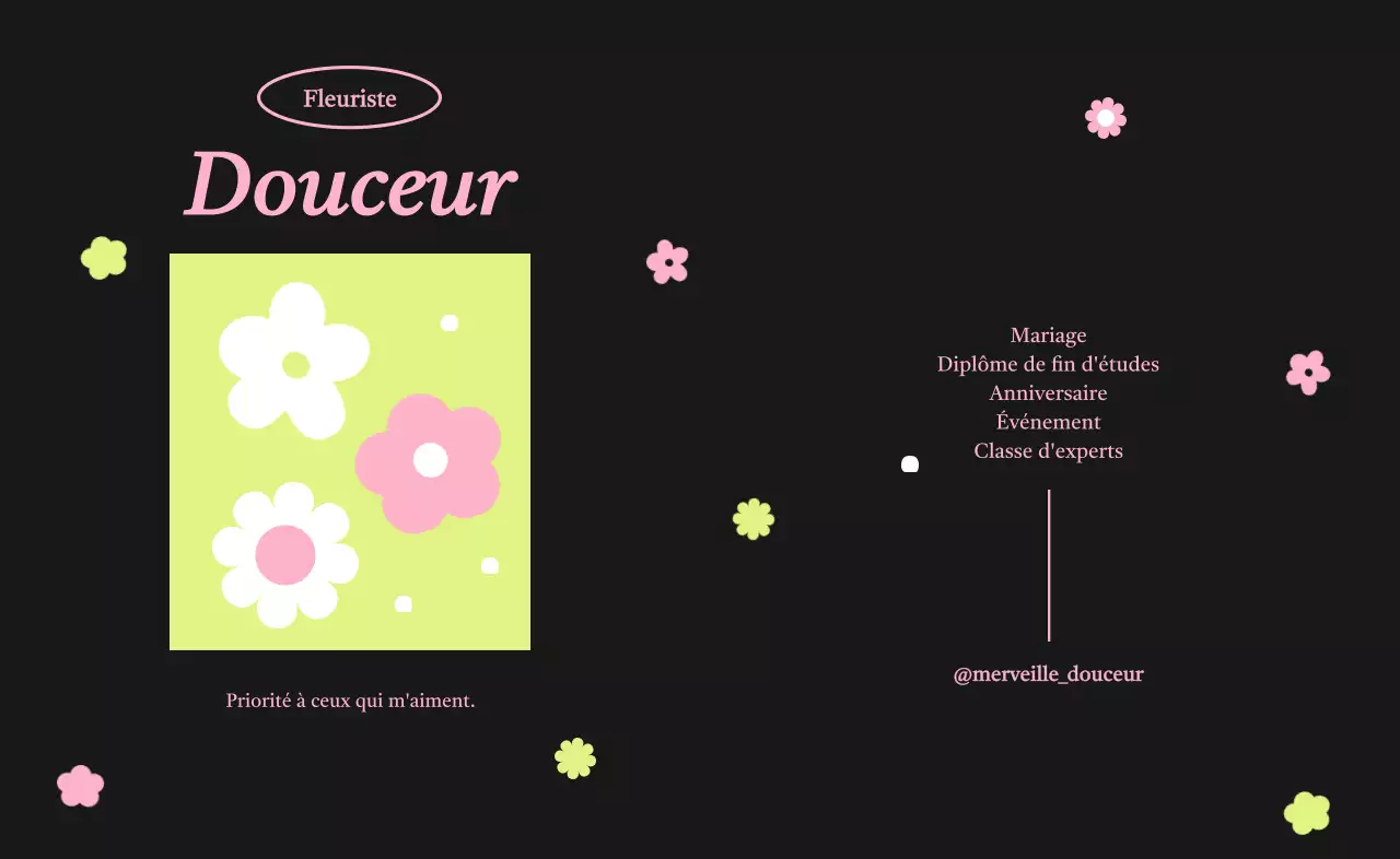 Un joli motif floral pour votre prochaine promotion