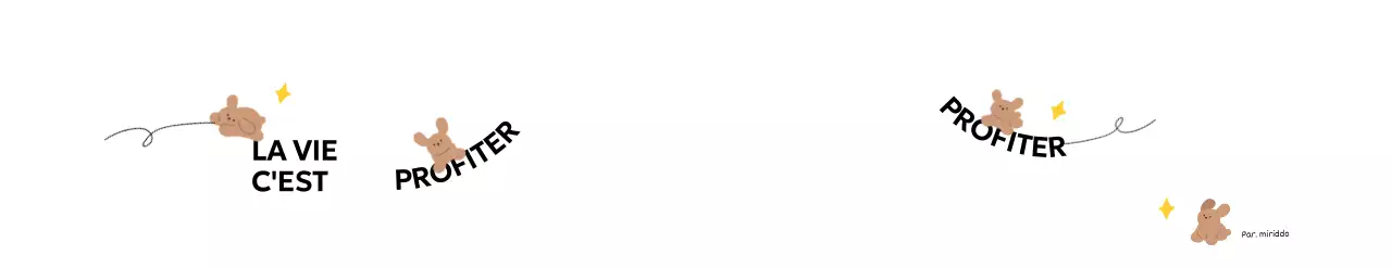 Combinaison de lignes de dessin et de texte avec de jolies images de chiots Marchandise personnalisée