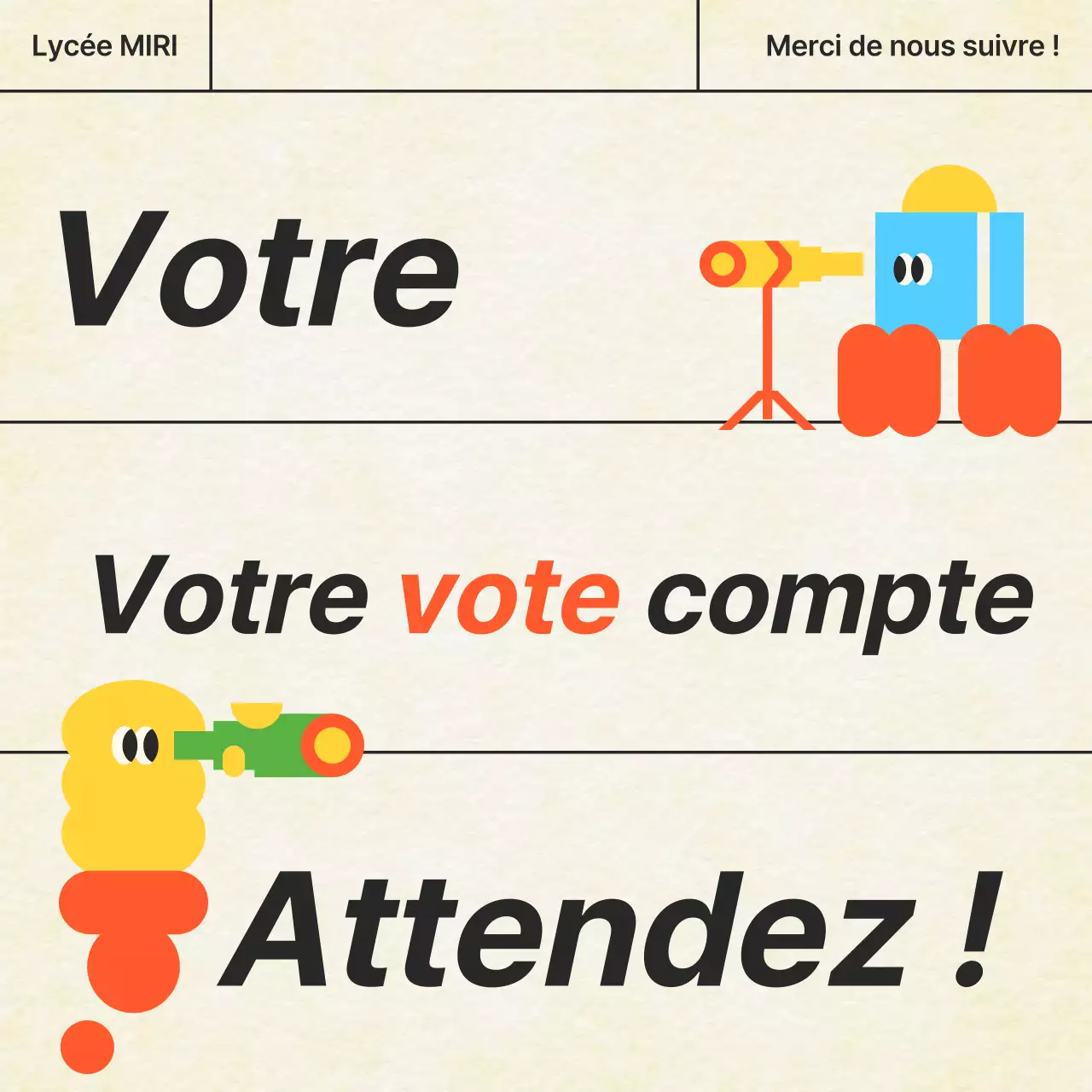 Promouvoir le vote du syndicat étudiant ivoire et orange