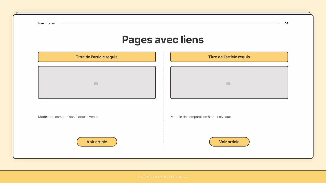 Une lettre d'information de base jaune et blanche du bureau d'aide sociale