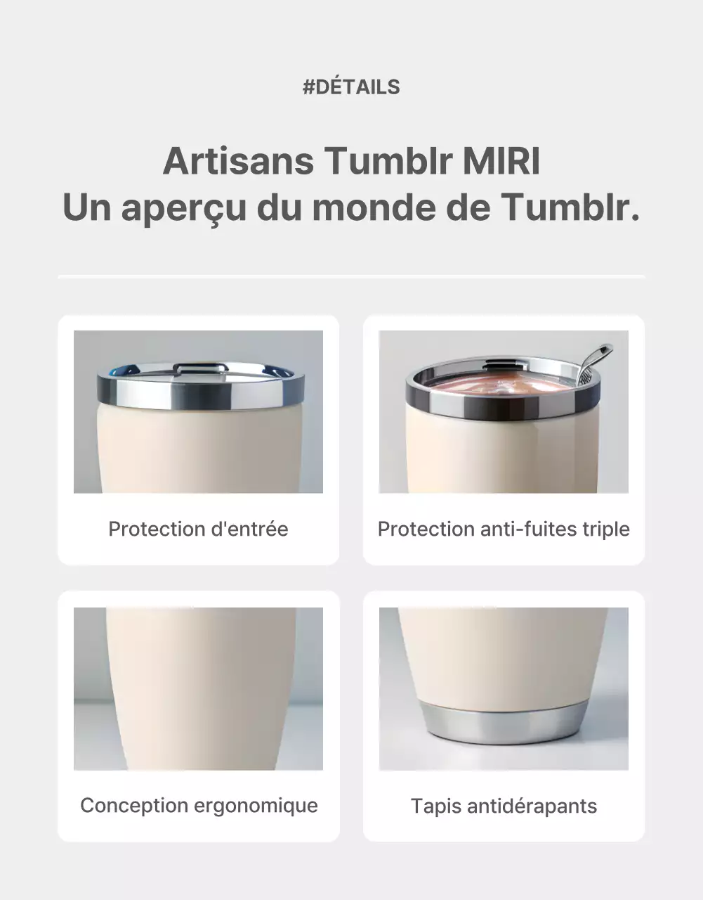 Promouvoir un tumblr simple en gris et beige