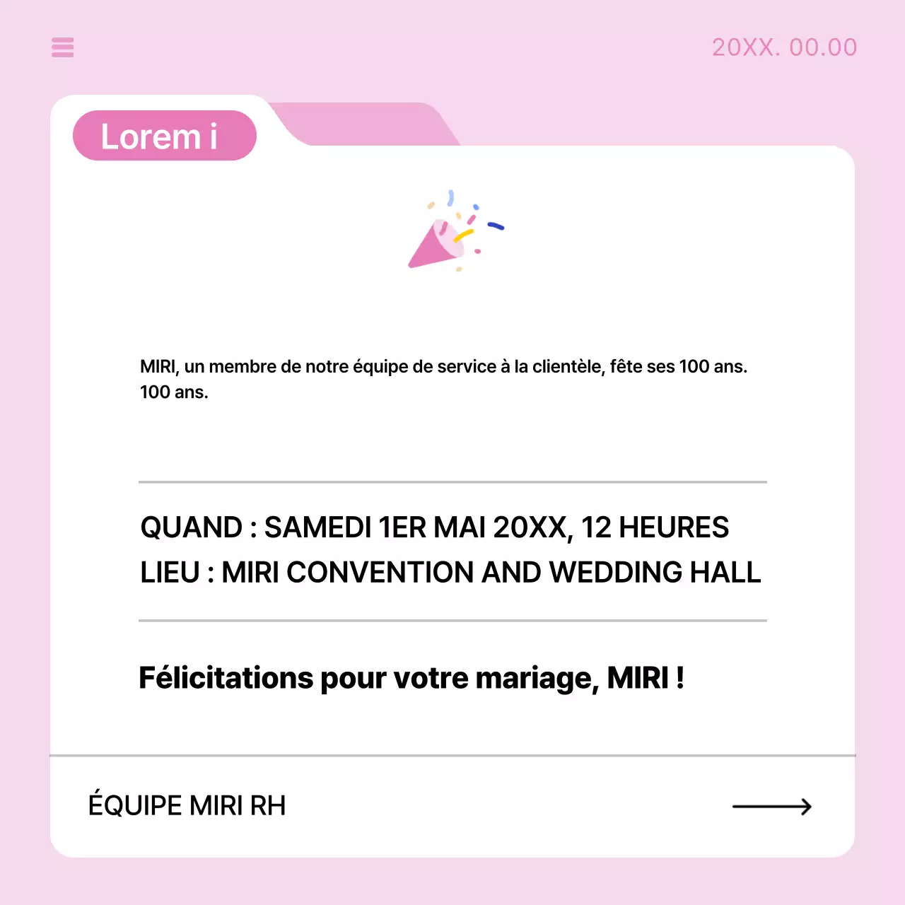 Guide simple d'annonce d'entreprise en bleu