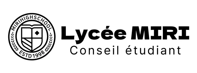 Logo d'un lycée en forme de cercle symbole de l'éducation