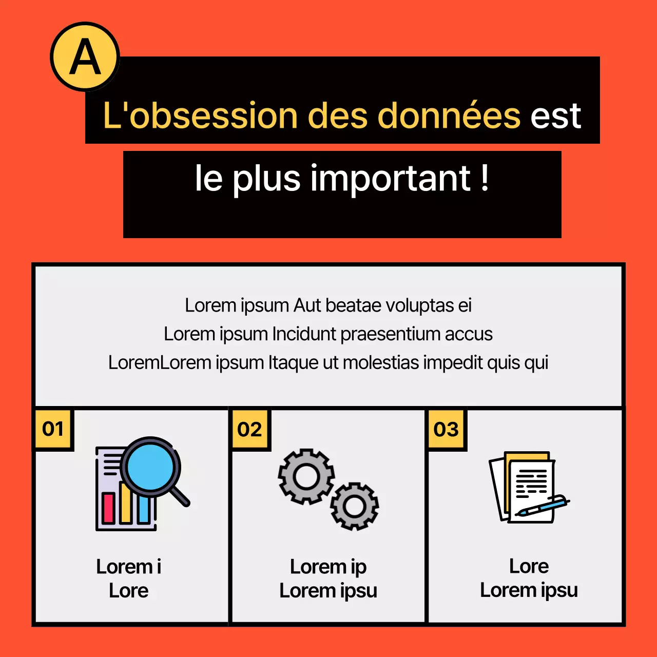 Promouvoir les offres d'emploi avec de simples bulles orange