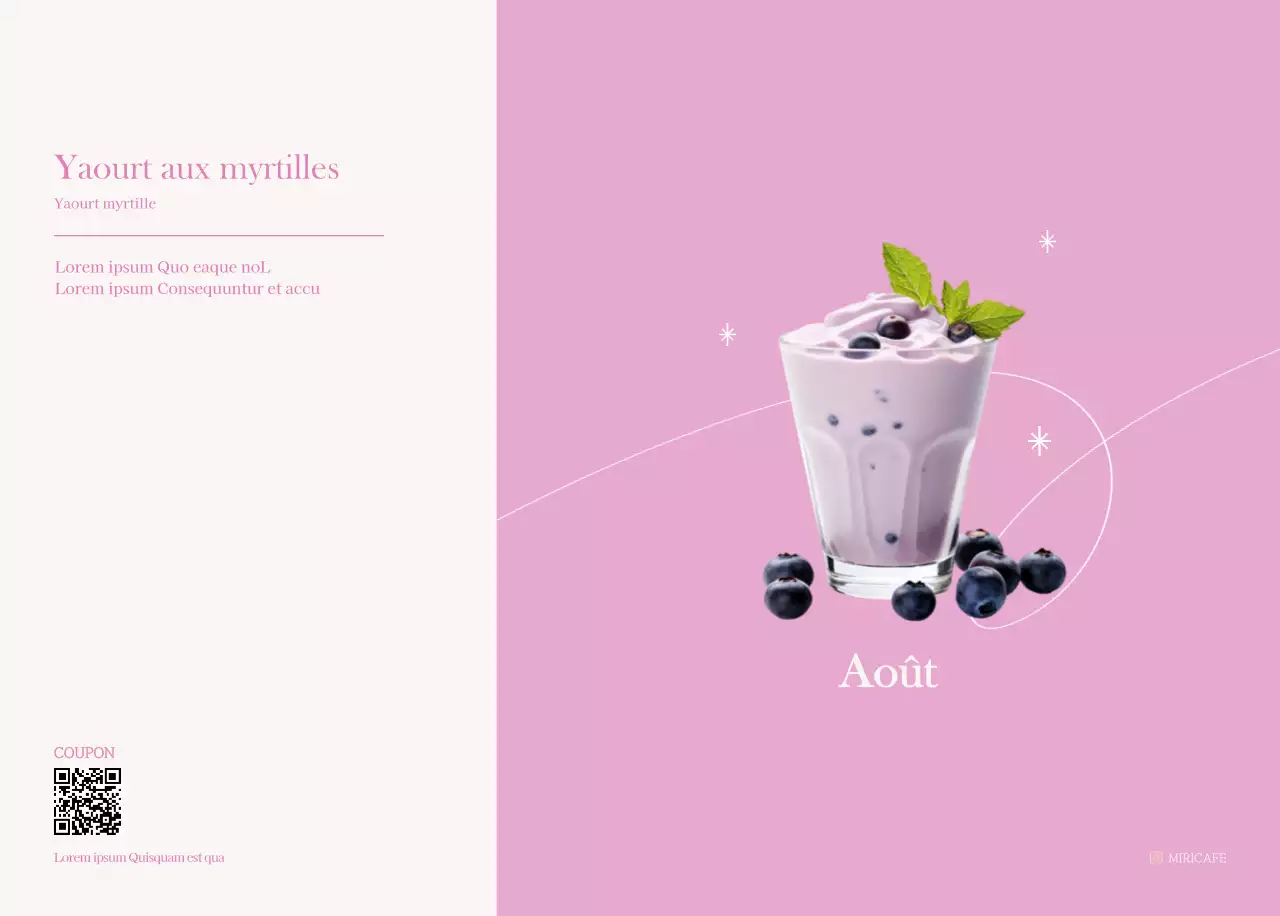 Calendrier des cafés avec recommandation de la boisson du mois