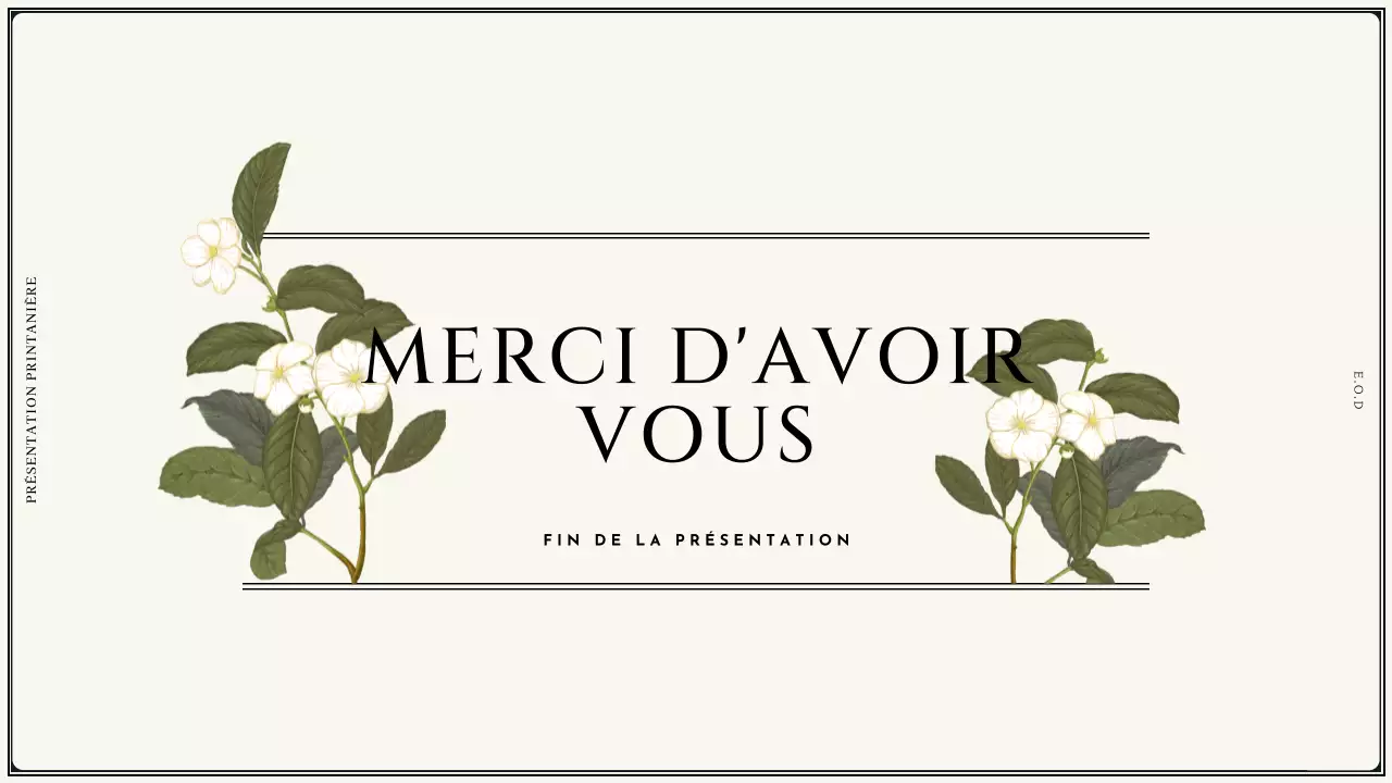 Fleurs printanières vintage dans une proposition de design ivoire