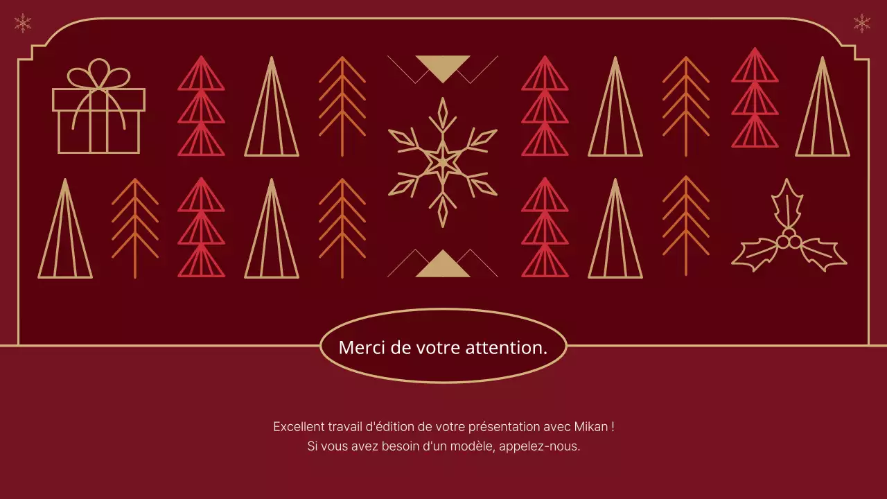 Un rapport de Noël classique en rouge et beige