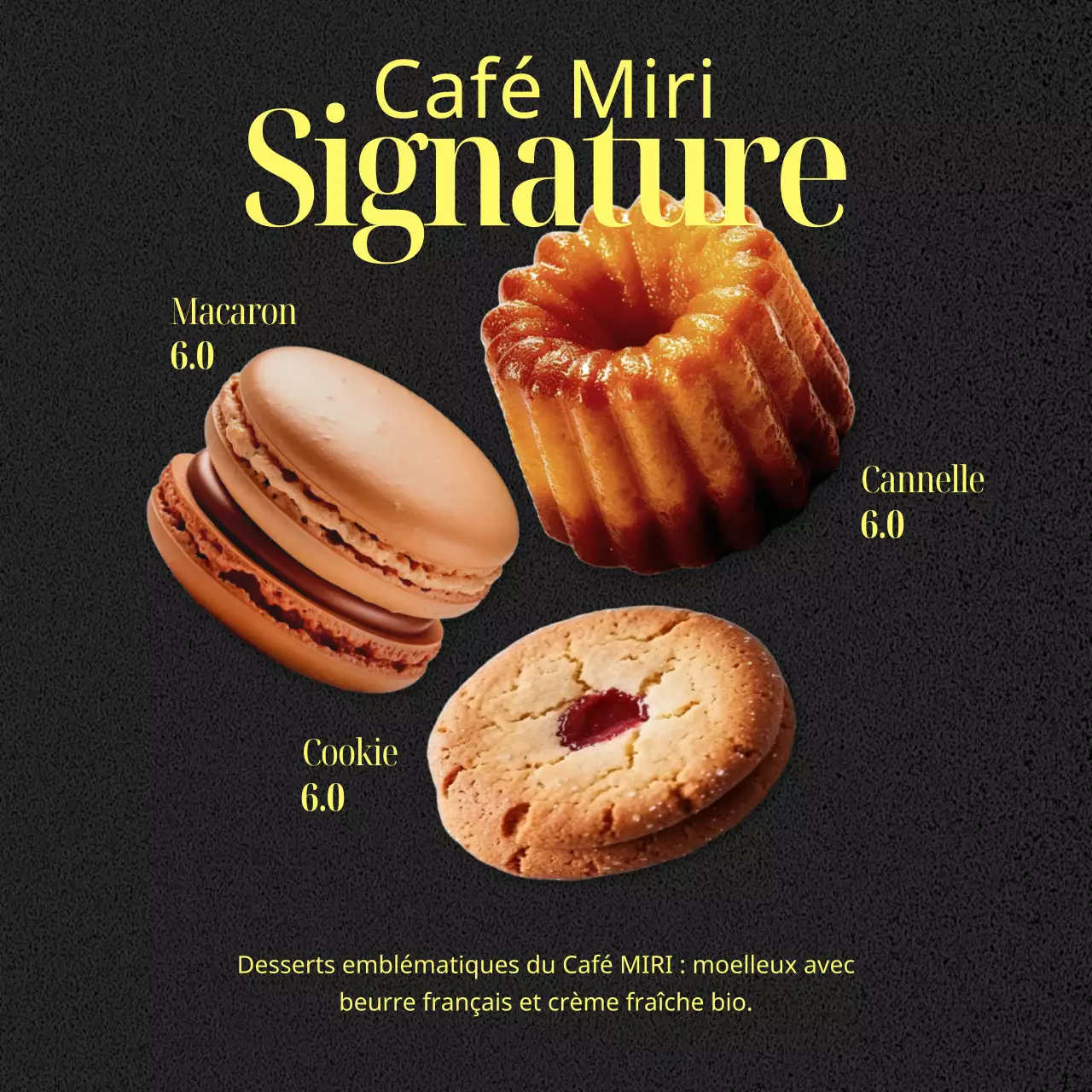 Poste de conception pour le propriétaire d'un café branché en jaune et noir