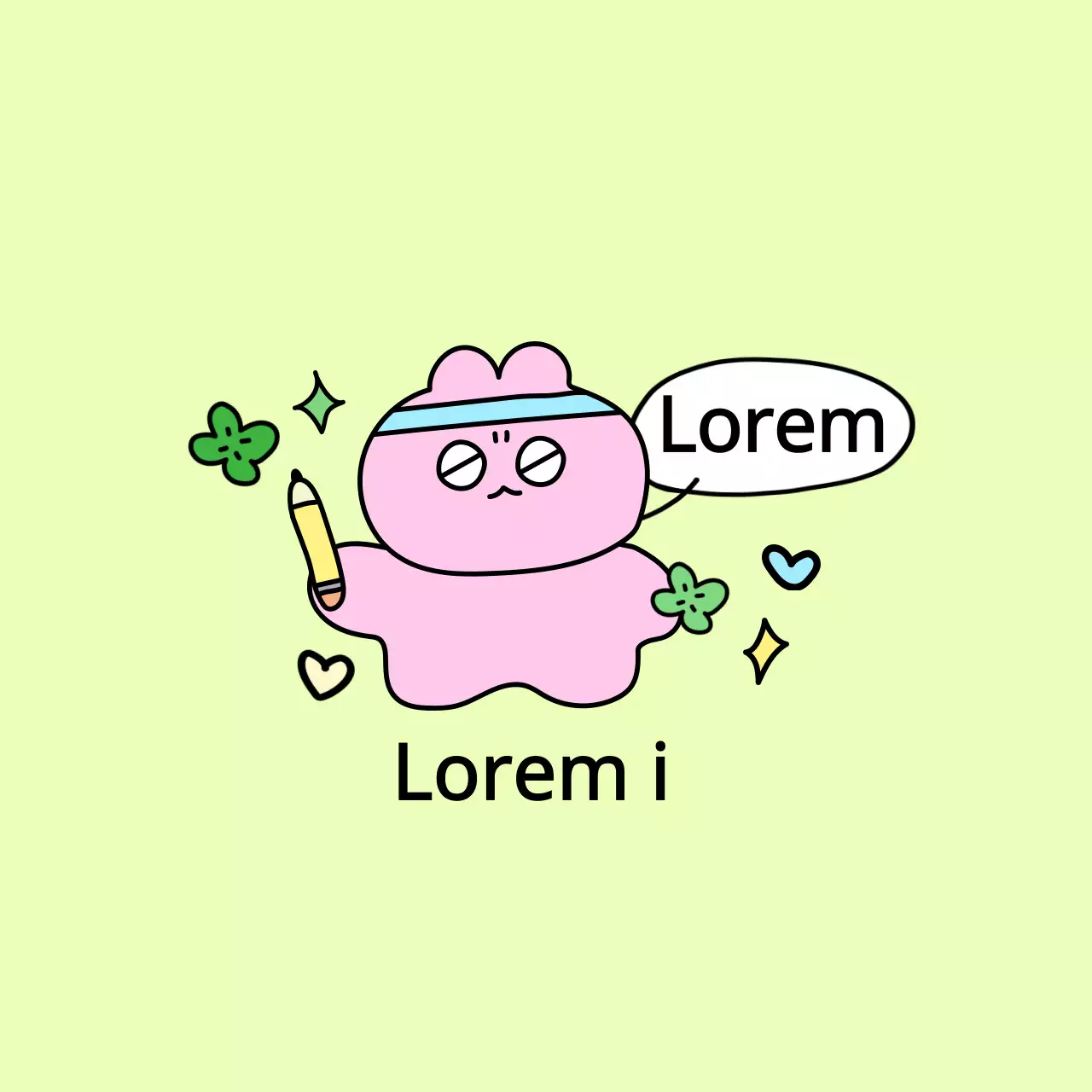 Un concept d'amulette parfait avec des illustrations colorées et mignonnes