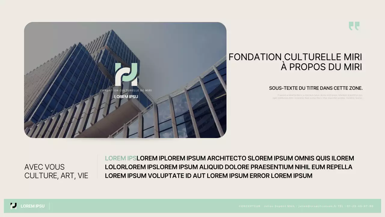 Un simple rapport d'activité publique en chartreuse et beige