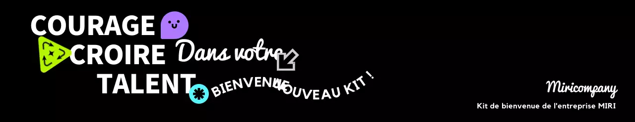 Kit de bienvenue pour les entreprises avec des concepts typographiques