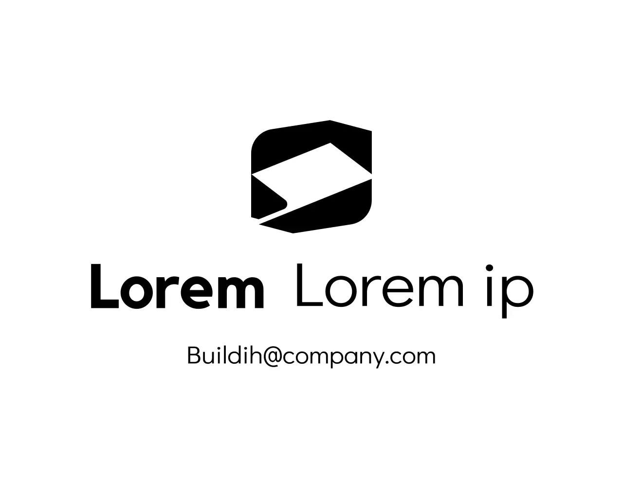 Logos d'entreprise avec des formes géométriques