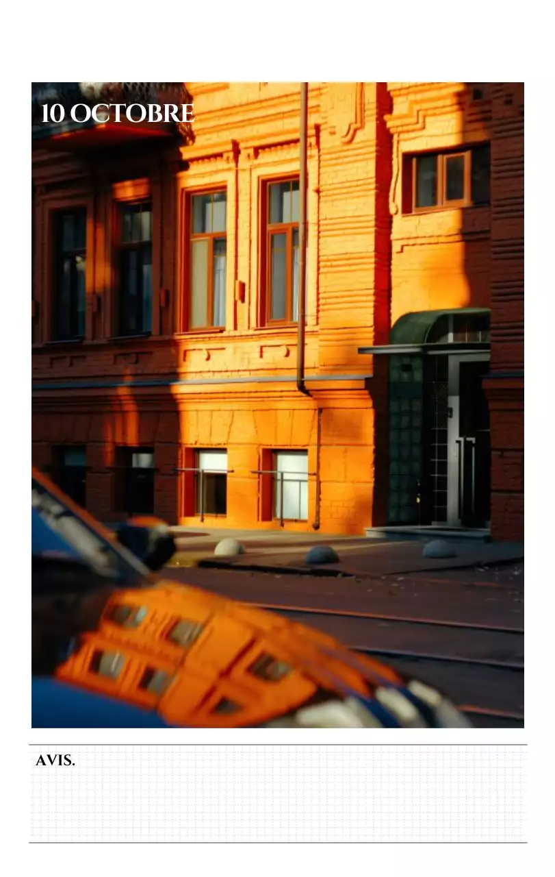 Calendrier mural de style simple avec concept de photographie de voyage émotionnelle en noir et blanc