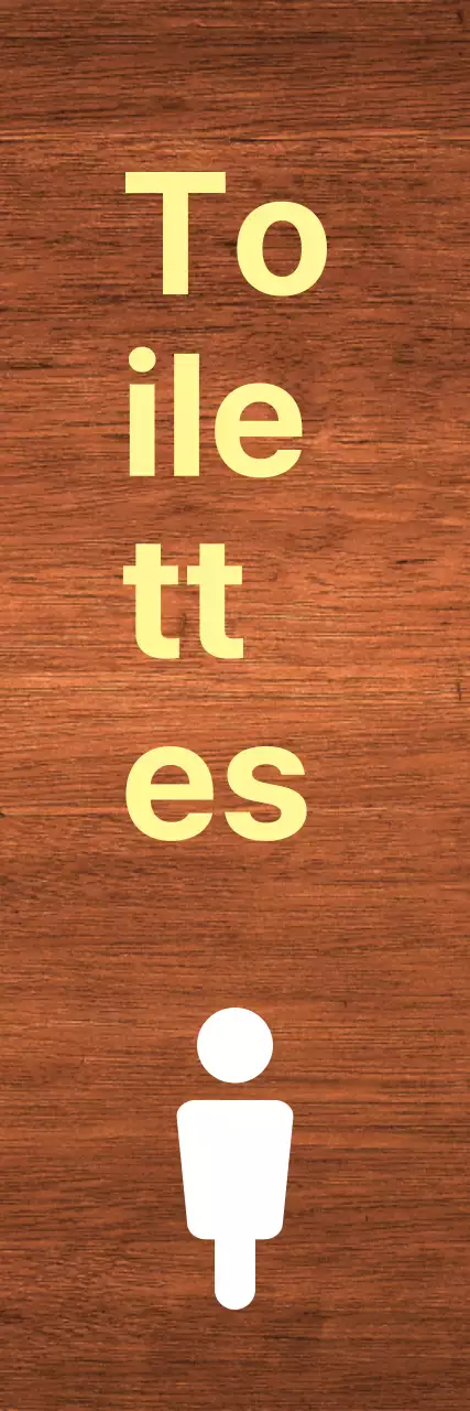 Marquage des toilettes par un point blanc jaune