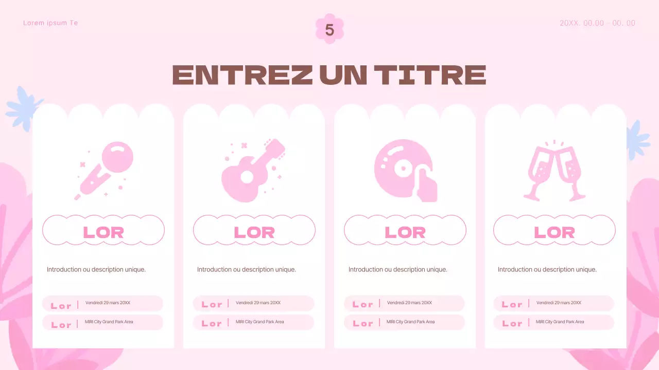 Un agenda floral printanier avec des touches de rose et de bleu clair