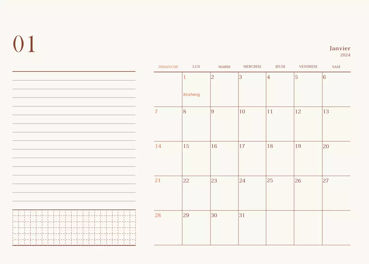 Mise en page de photos de cafés émotionnels en beige et marron