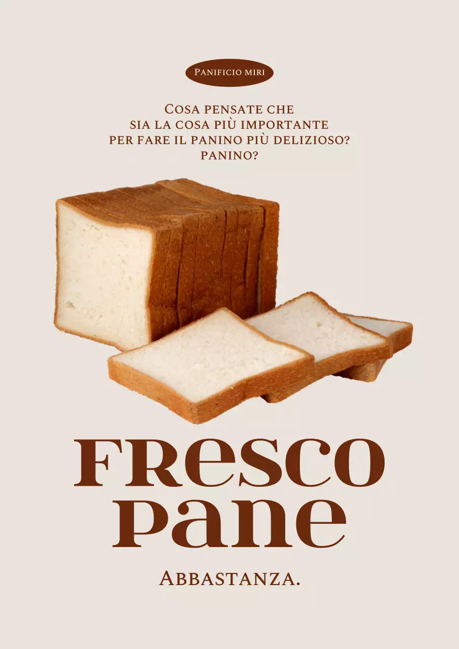 Promuovete il menu autunnale della panetteria con scritte in grassetto, sui toni del marrone.