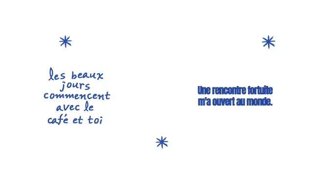 Marchandises d'inspiration vintage avec des textes écrits et des illustrations dessinées à la main