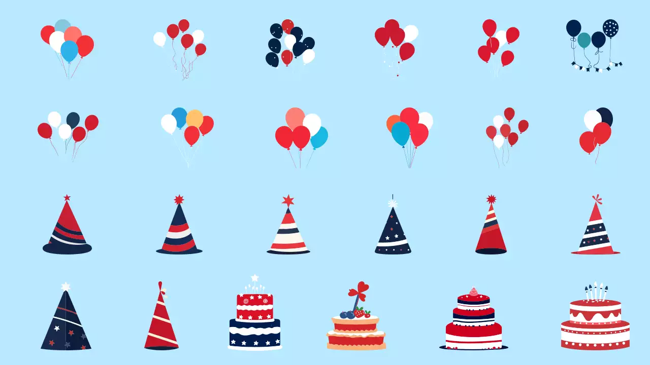 Collection d'éléments pour les fêtes de fin d'année