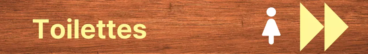 Marquage des toilettes par un point blanc jaune