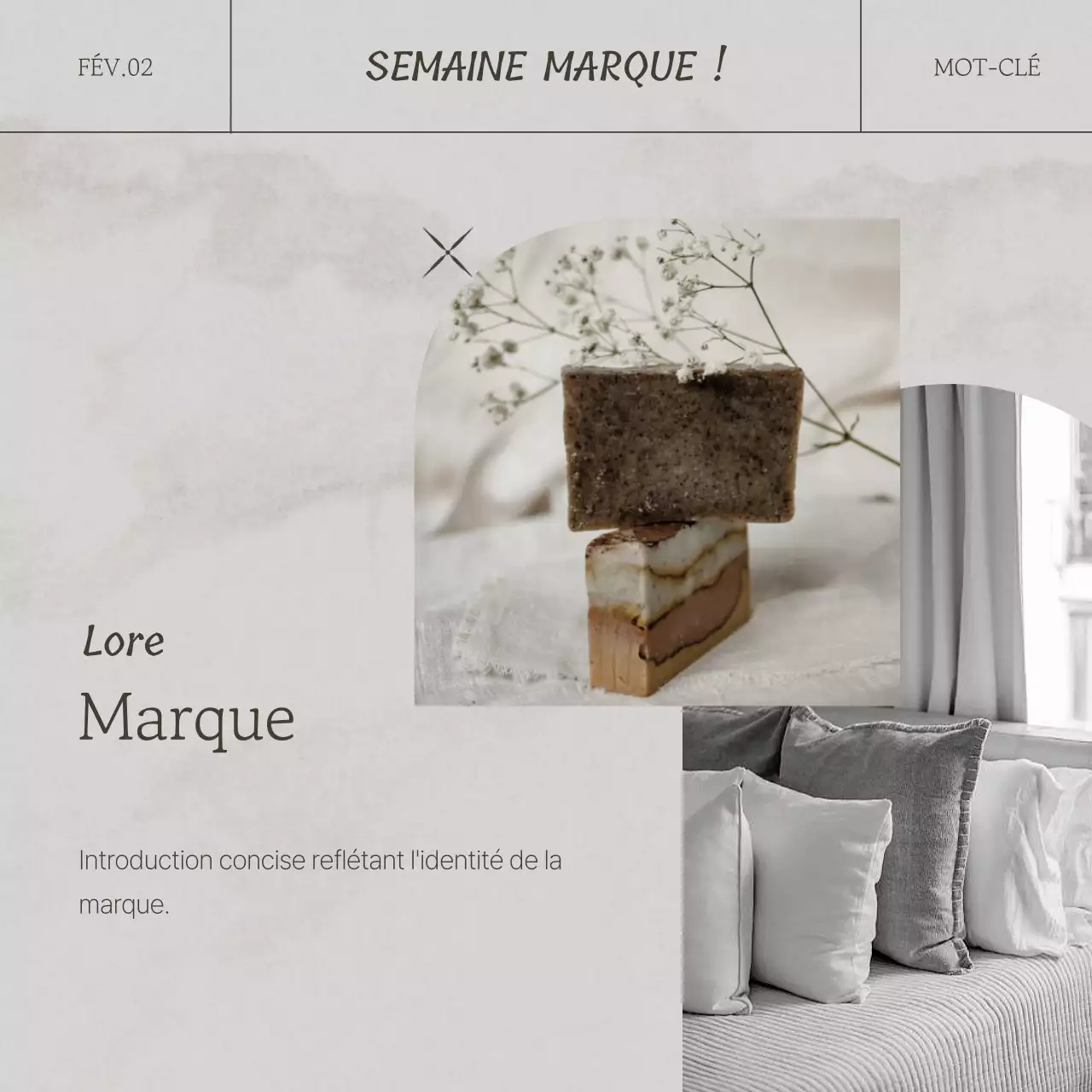 Beige et marron pour une image de marque moderne et émotionnelle