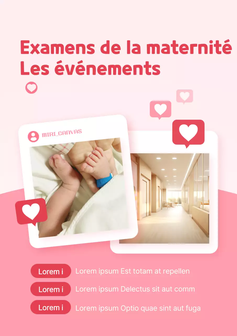 Faites la promotion de votre événement postnatal en rose