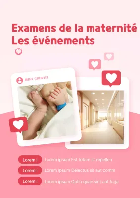 Faites la promotion de votre événement postnatal en rose