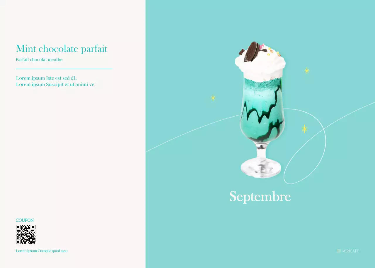 Calendrier des cafés avec recommandation de la boisson du mois